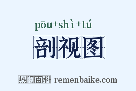 剖视图是什么意思的图片